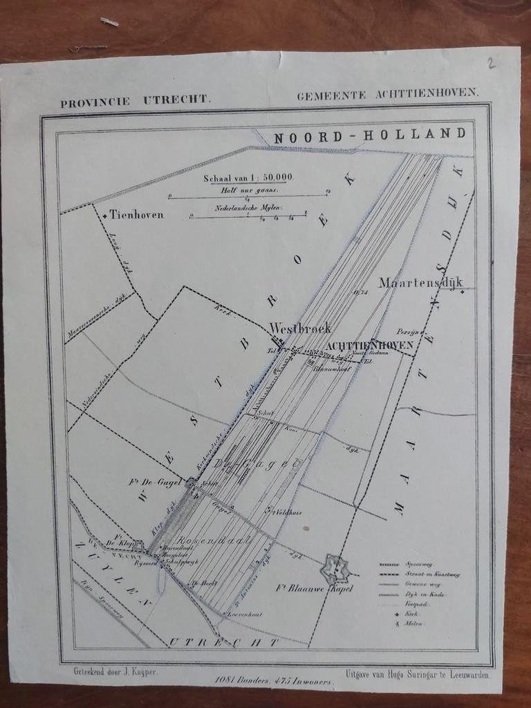 2 / Achttienhoven - Westbroek Maartensdijk van J. Kuyper, Ophalen of Verzenden