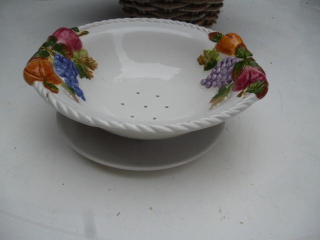 mooie fruittest Ø 24 cm vlechtrand fruit decoratie, Ophalen of Verzenden, Nieuw, Overige stijlen, Overige typen