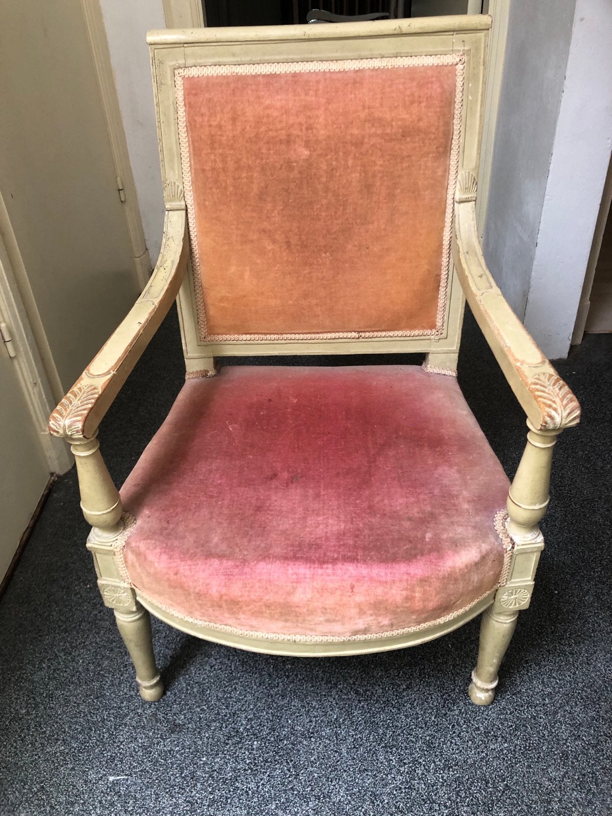Vintage fauteuil Louis XV1 stijl, Ophalen