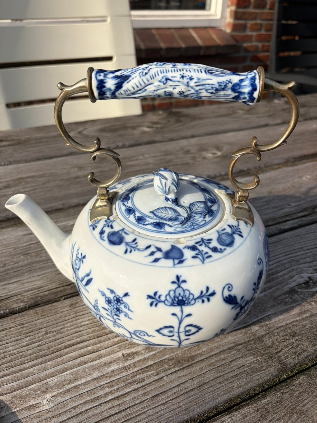 Delfts blauw theepot (no. 9), Ophalen
