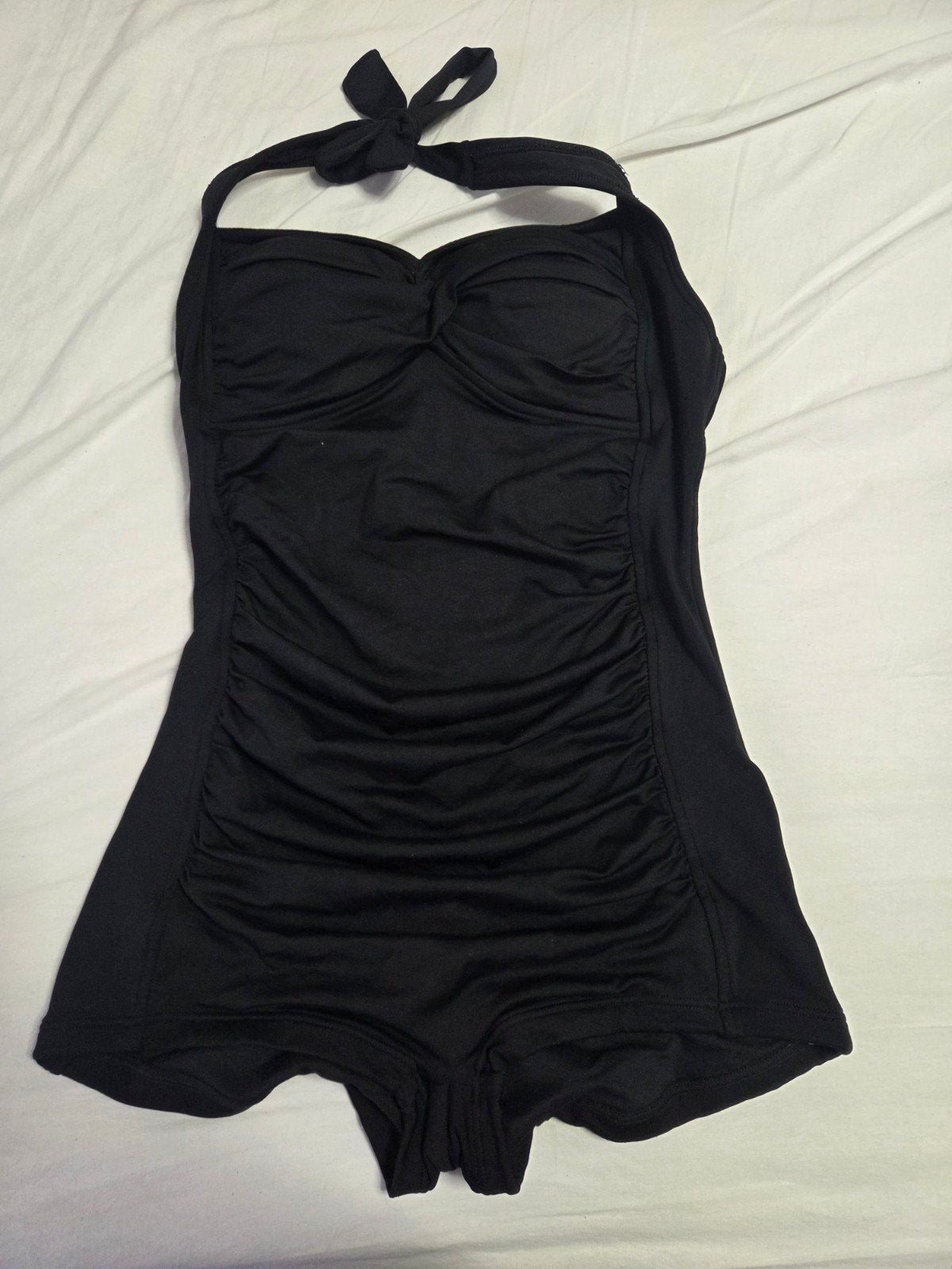 Seafolly collective boyleg one piece,  maat 40, Zwart, Badpak, Ophalen of Verzenden, Zo goed als nieuw