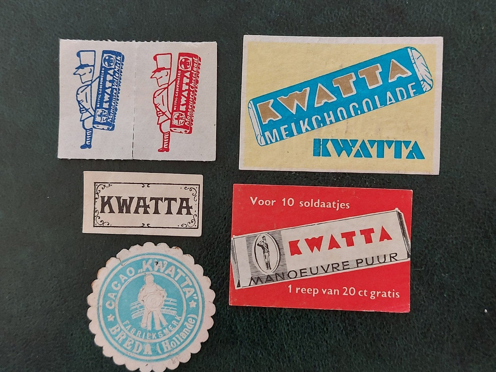 sluitzegels KWATTA Chocolade Breda, Ophalen of Verzenden, Overige typen