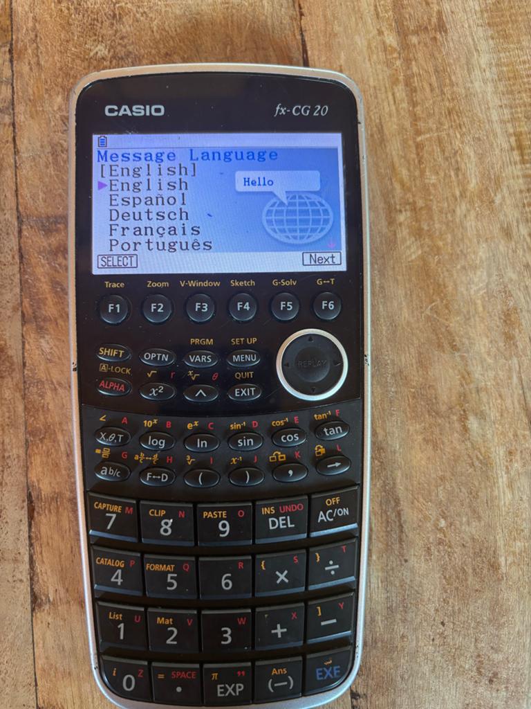 Casio fx‑CG20 grafische rekenmachine – goed werkend, Ophalen of Verzenden, Grafische rekenmachine, Gebruikt