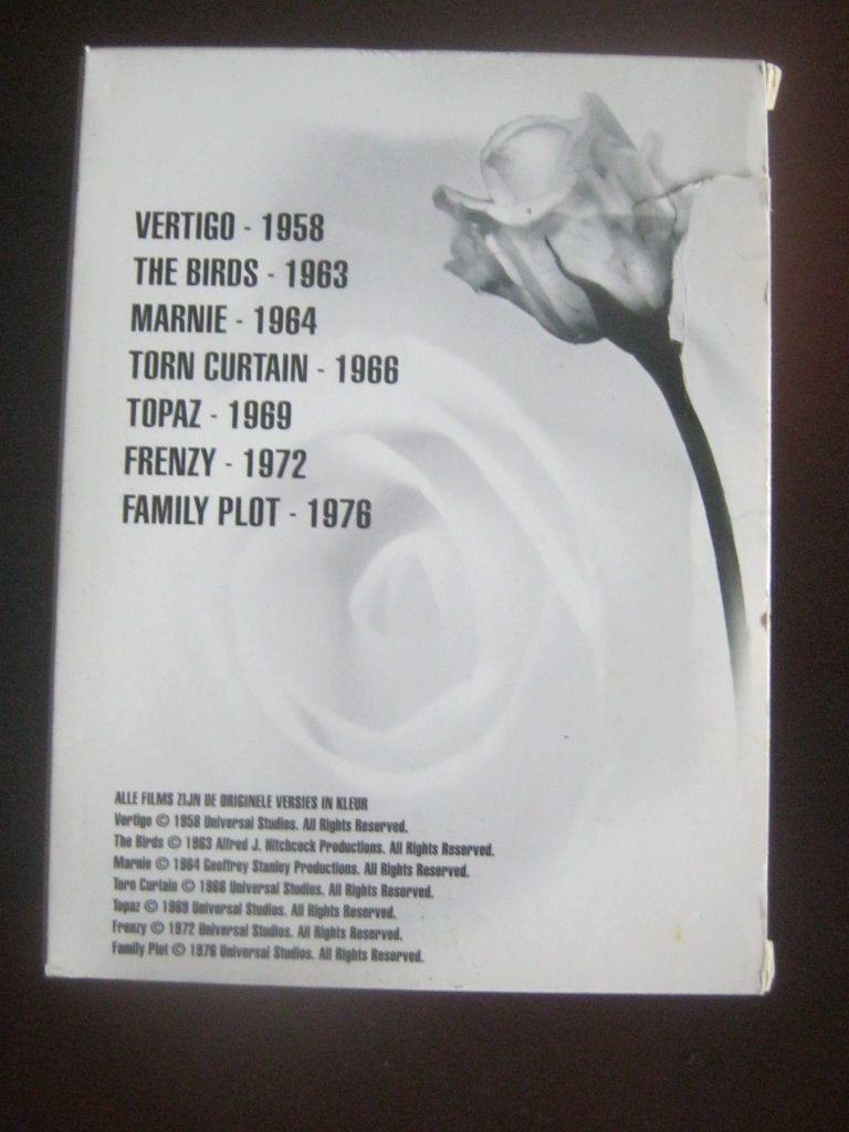 Hitchcock DVD-boxen 3 stuks, 1960 tot 1980, Engels, Nederlands, Ophalen of Verzenden