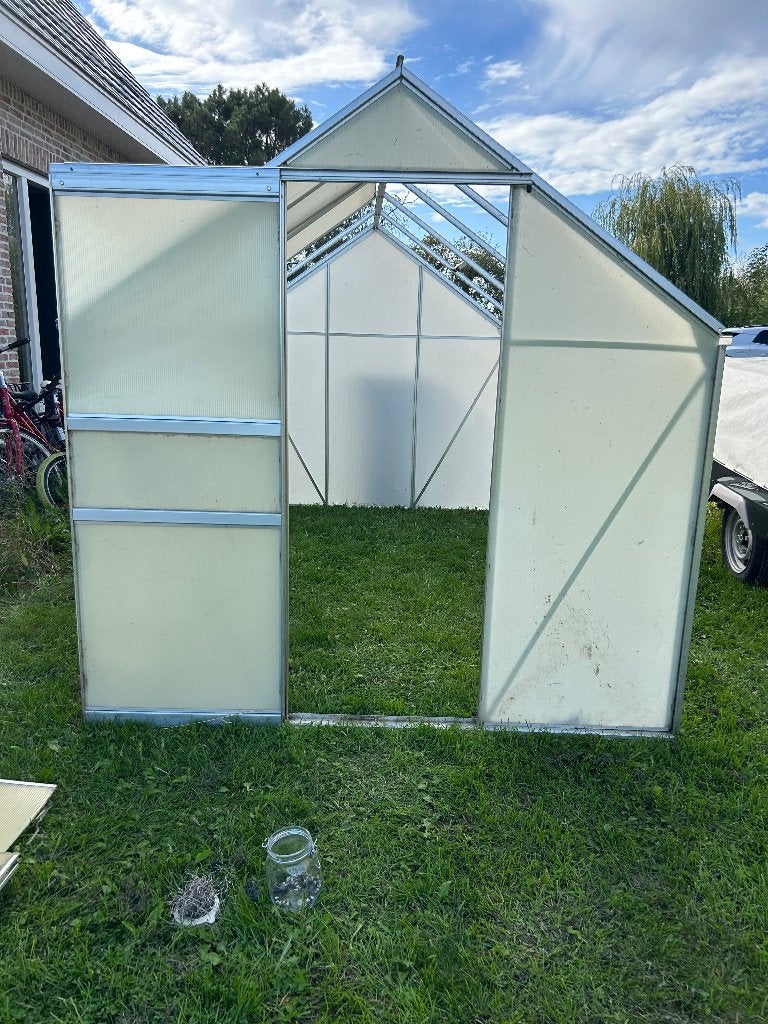 Oude royal wall kas, Ophalen, Kweekkas, Aluminium, Polycarbonaat