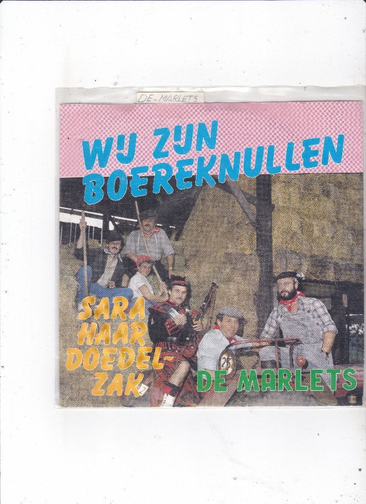 Single De Marlets - Wij zijn boereknullen, Cd's en Dvd's, Ophalen of Verzenden, Gebruikt, 7 inch, Nederlandstalig