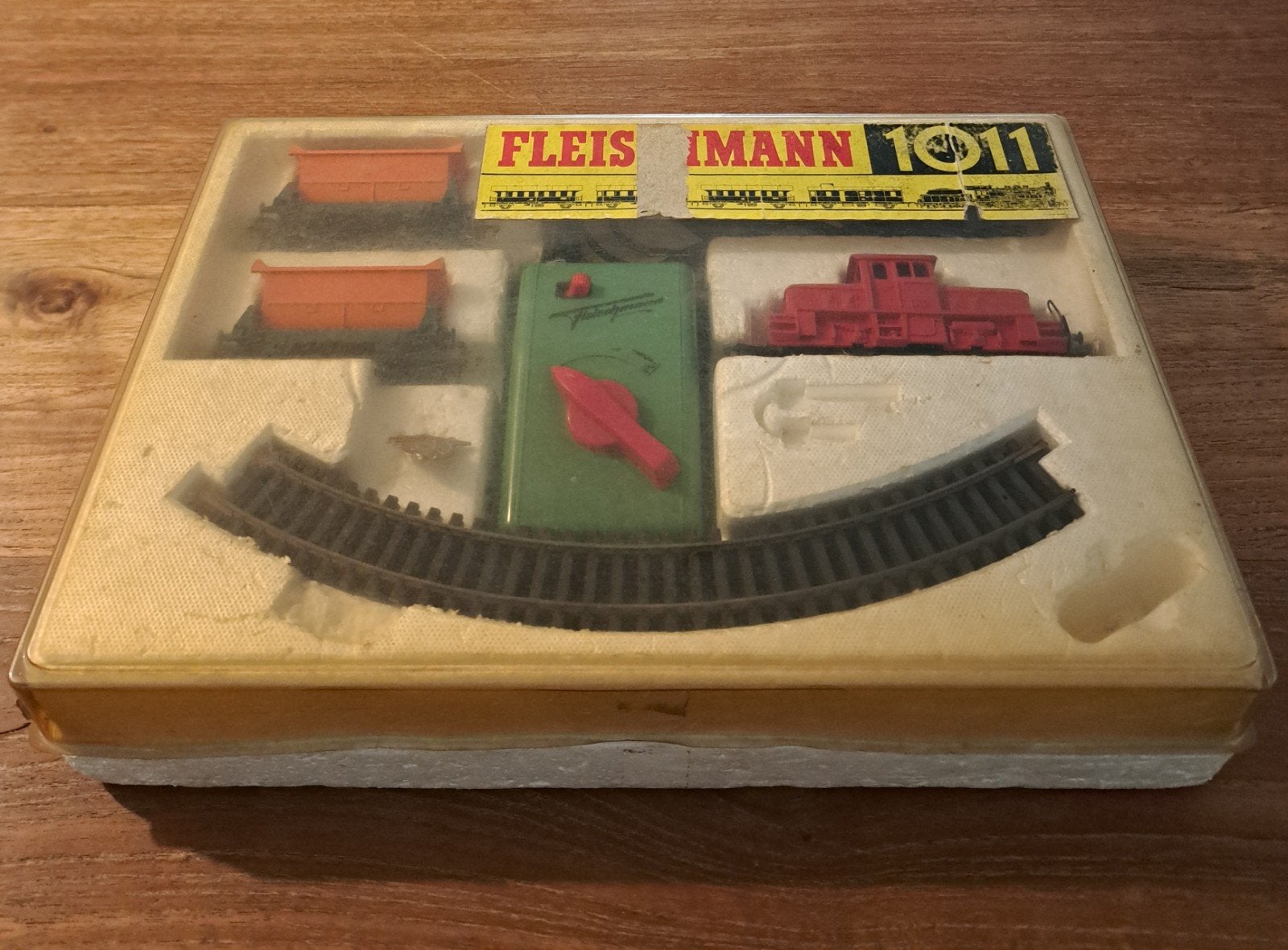 Vintage Fleischmann H0 Startset 1011 – (Jaren '60), Hobby en Vrije tijd, Modeltreinen | H0, Gebruikt, Treinset, Gelijkstroom, Fleischmann