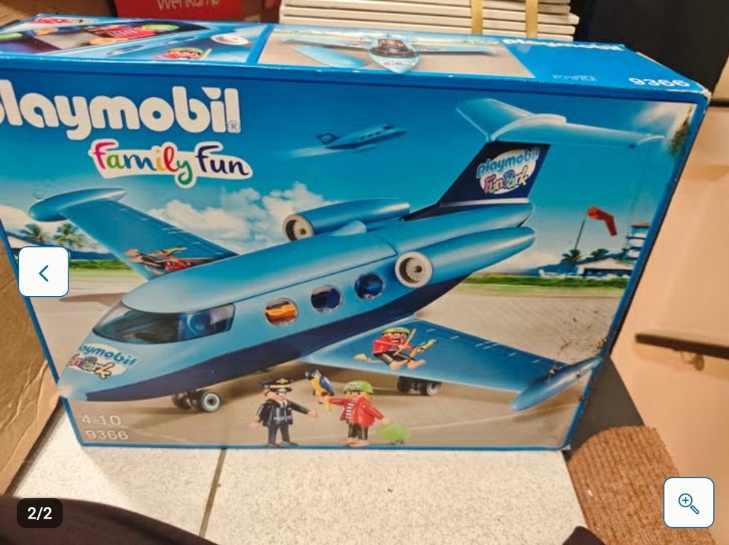 Playmobil Family Fun Vliegtuig 9366, Gebruikt, Complete set, Voertuig, Family fun