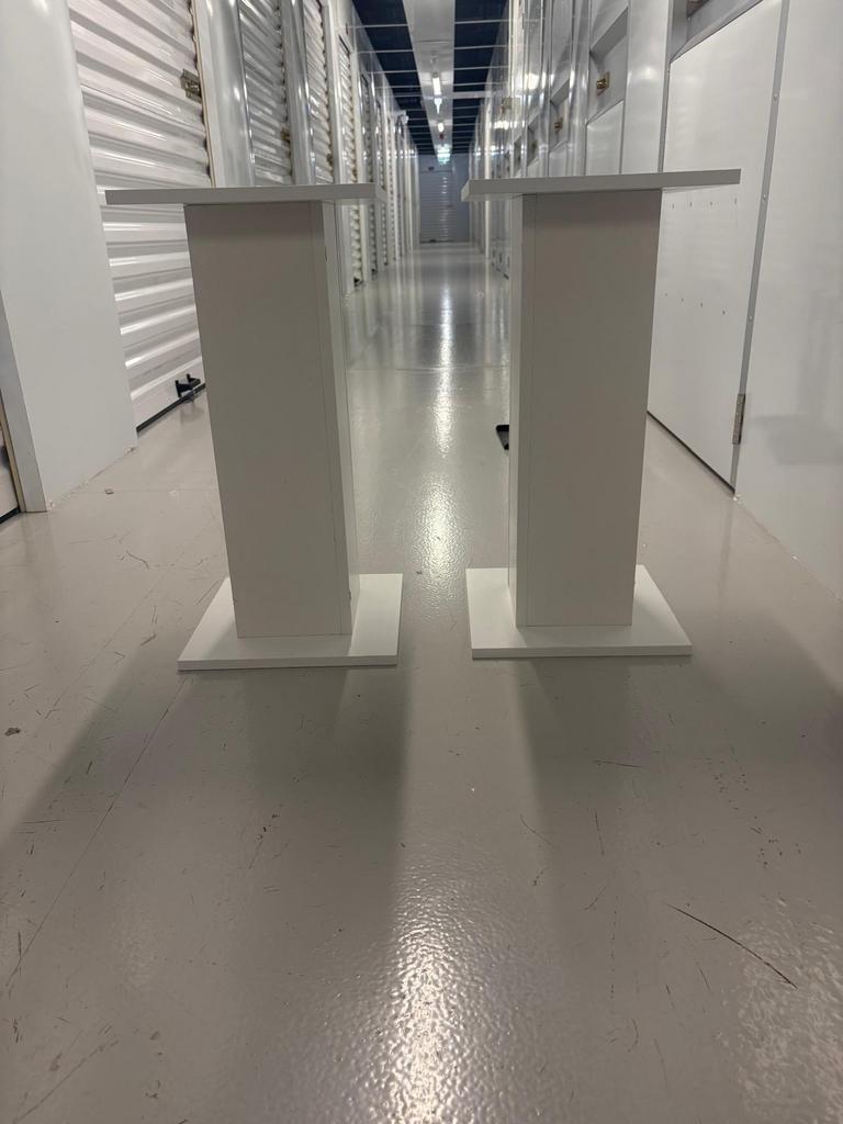 Speaker standaards hout wit, Overige merken, Gebruikt, Overige typen, Ophalen of Verzenden