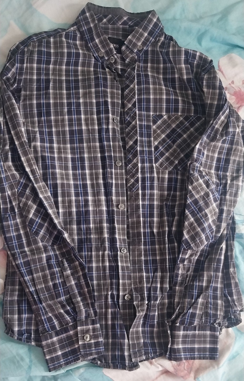 Boss overhemd maat M, Kleding | Heren, Overhemden, Ophalen of Verzenden, Gedragen, Hugo Boss