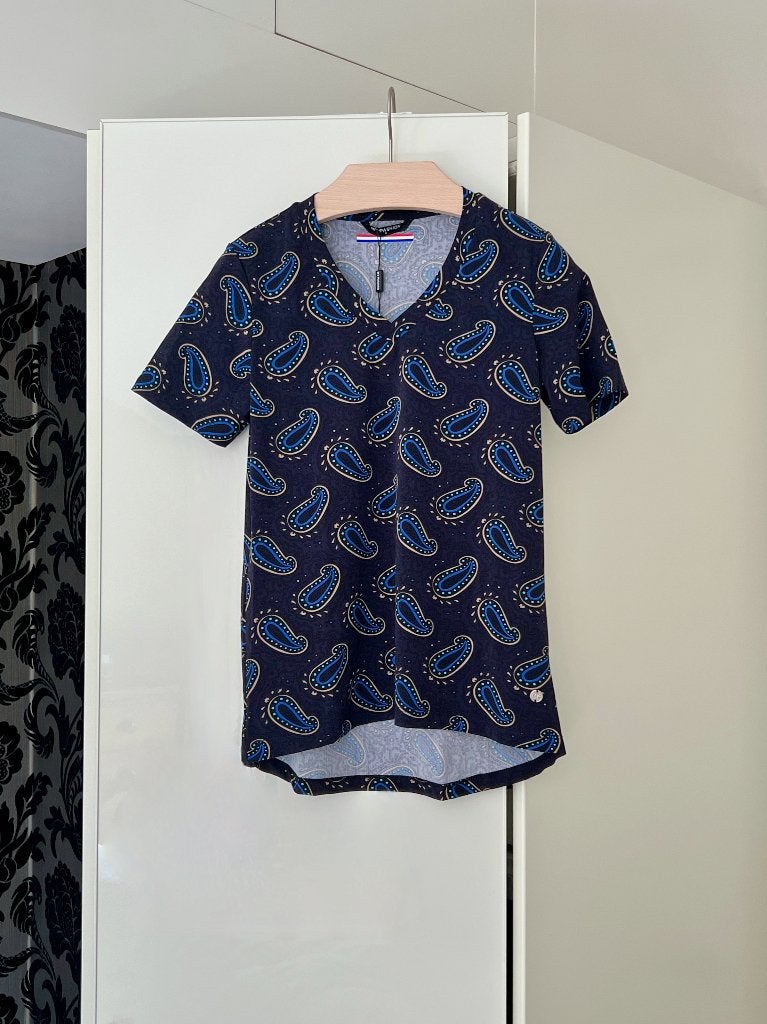 Nieuw met kaartje: My Pashion blauw paisley dessin; mt 36/38, My-Pashion, Blauw, Nieuw, Ophalen of Verzenden