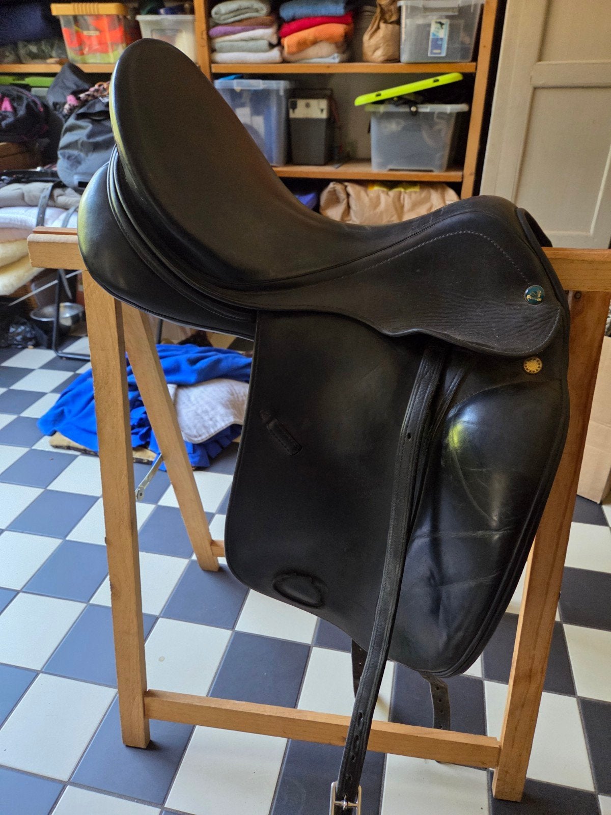 Dressuurzadel te koop 17,5inch, Dieren en Toebehoren, Ophalen of Verzenden, Gebruikt, Dressuur