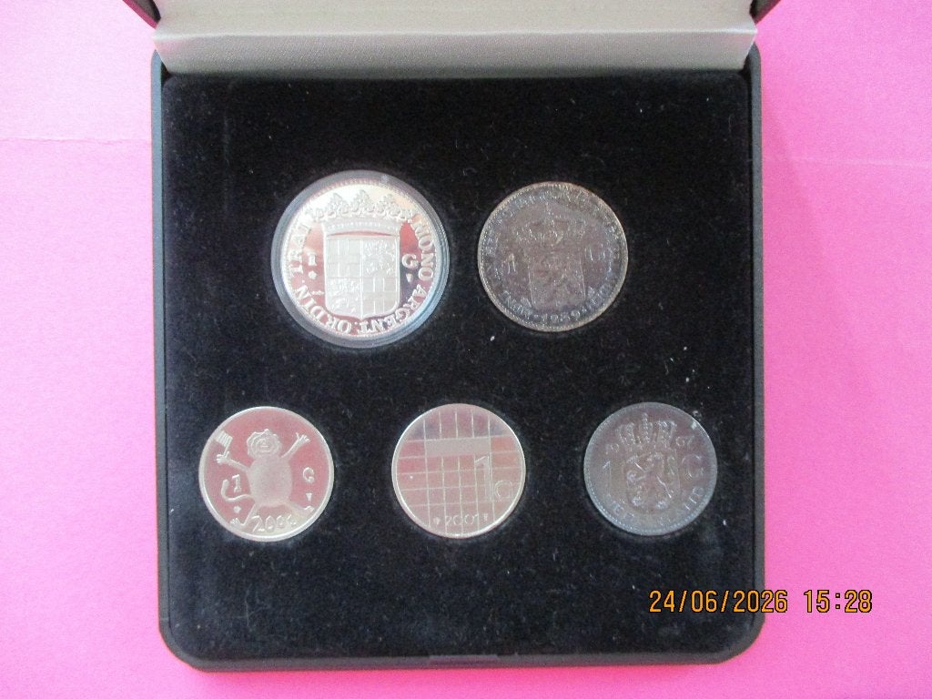 Piekenset   5x 1 gulden( Zeldzaam), Postzegels en Munten, Munten | Nederland, Ophalen of Verzenden, Koningin Beatrix, 1 gulden
