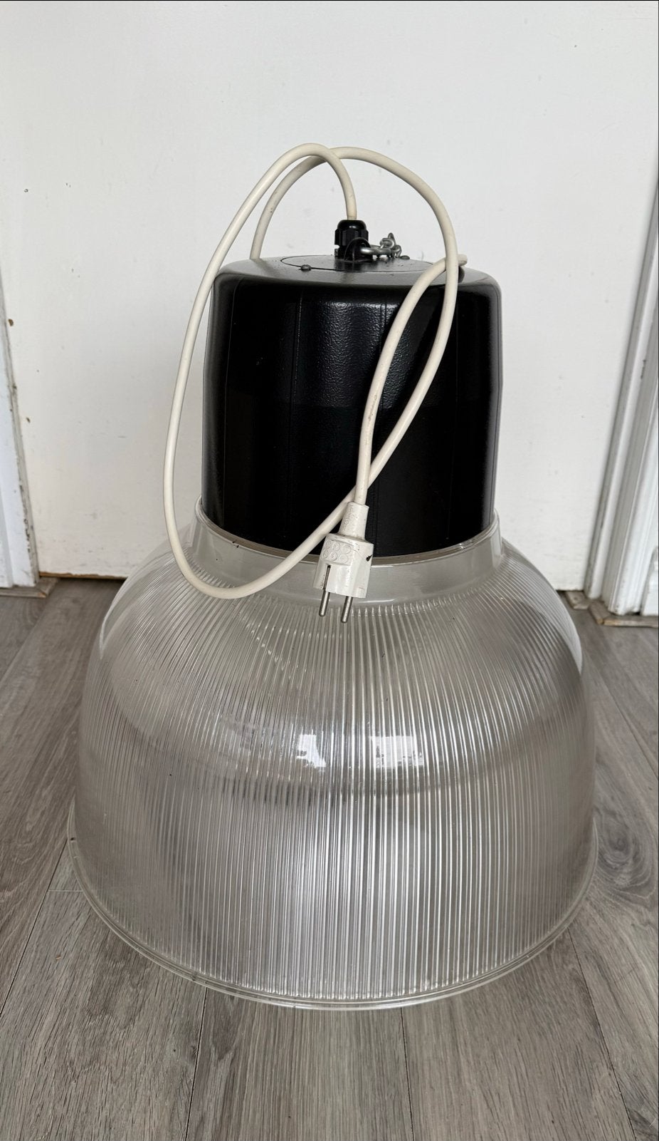 3st Industriële Hanglamp - Vintage Fabriekslamp, Ophalen, Gebruikt, Kunststof, E27 (groot)