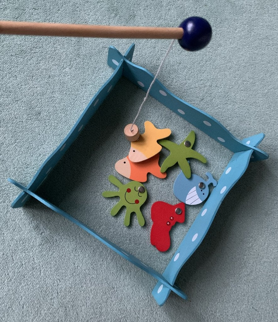 Vissen met Hengel en Magneetje Hout, Ophalen of Verzenden, Zo goed als nieuw, Overige typen