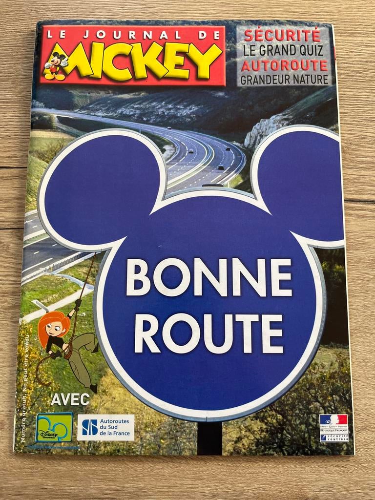Le Journal de Mickey - Bonne Route (Disney) Donald Duck, Eén stripboek, Ophalen of Verzenden, Gelezen