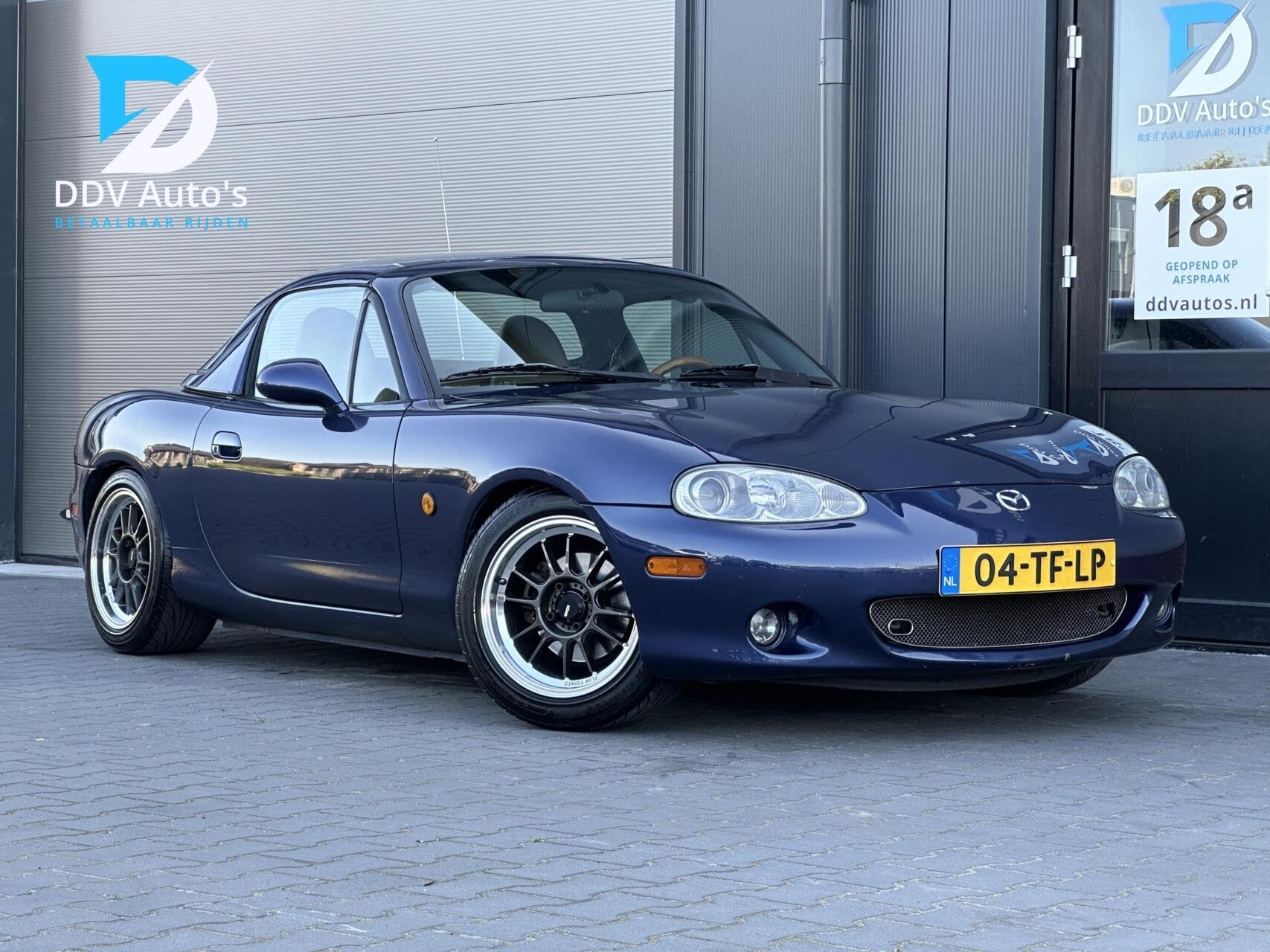 Mazda MX-5 FL 1.6i/110pk|Hardtop|Cruise|Stoelverw.|15" Köni, Auto's, Mazda, Achterwielaandrijving, Beige, Cabriolet, Blauw