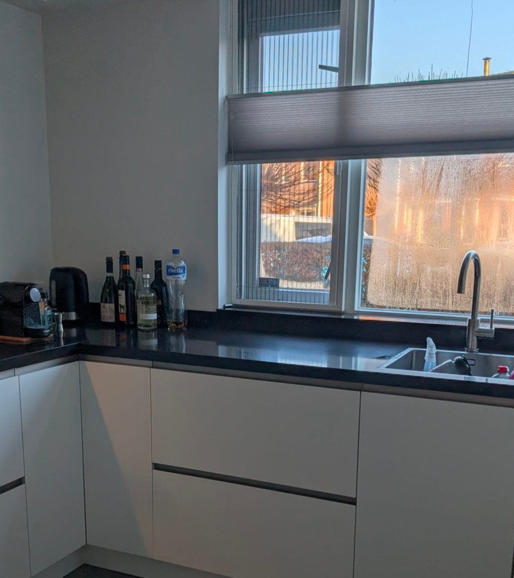 Luxaflex Hor - Plissé hor Plus | RAL9010 53x140cm, Ophalen, Zo goed als nieuw, Overige typen