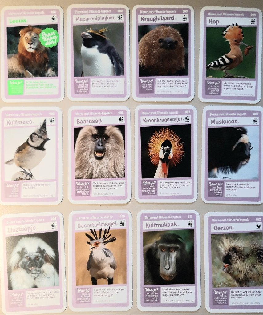 Superdieren plaatjes AH groene achterkant - Per serie, Klantenservice@ah.nl, Provincialeweg 11, 1506 MA Zaandam, Albert Heijn