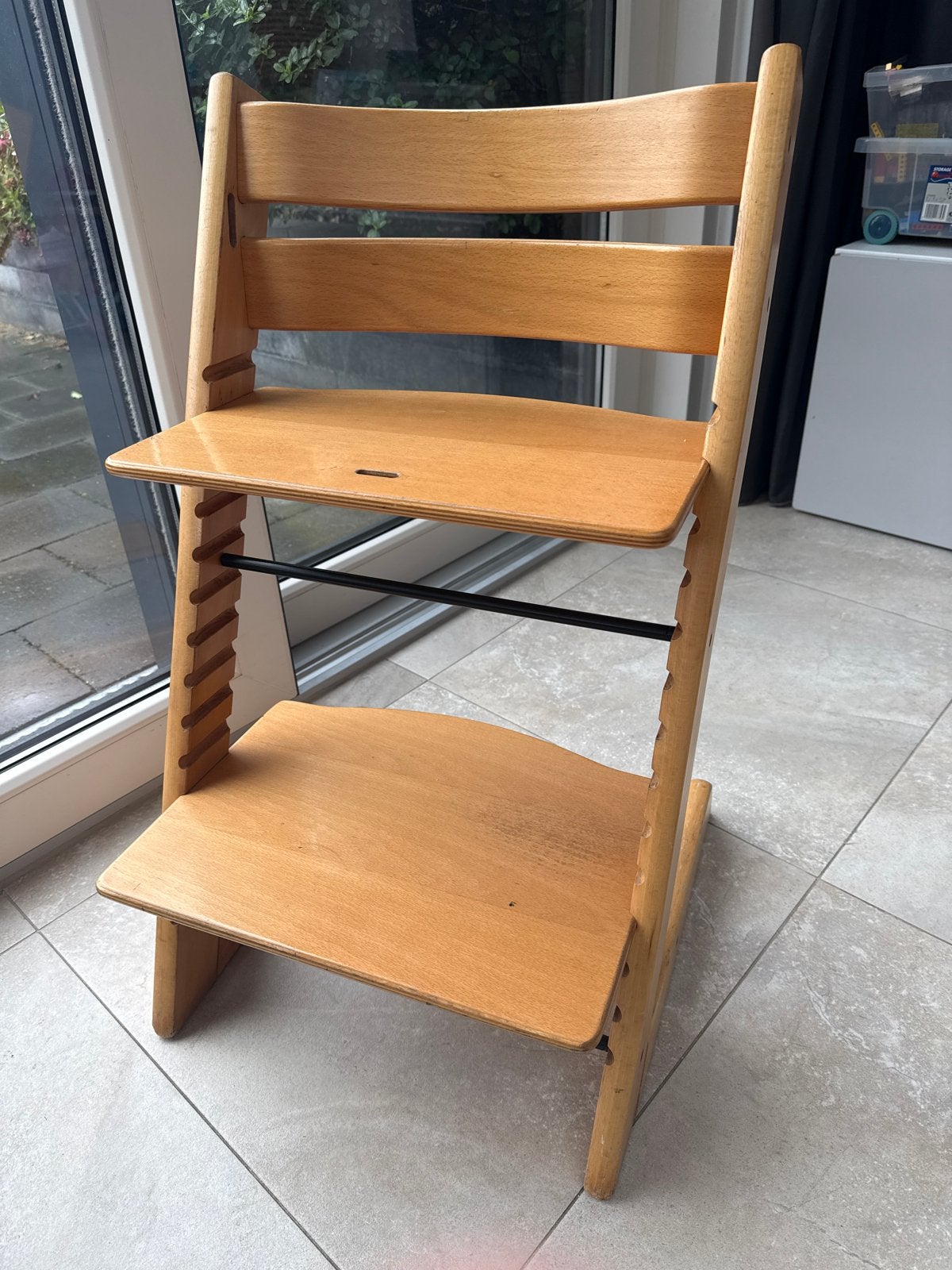 Stokke Tripp Trapp kinderstoel - Natuurlijk hout, Ophalen, Gebruikt, Meegroeistoel
