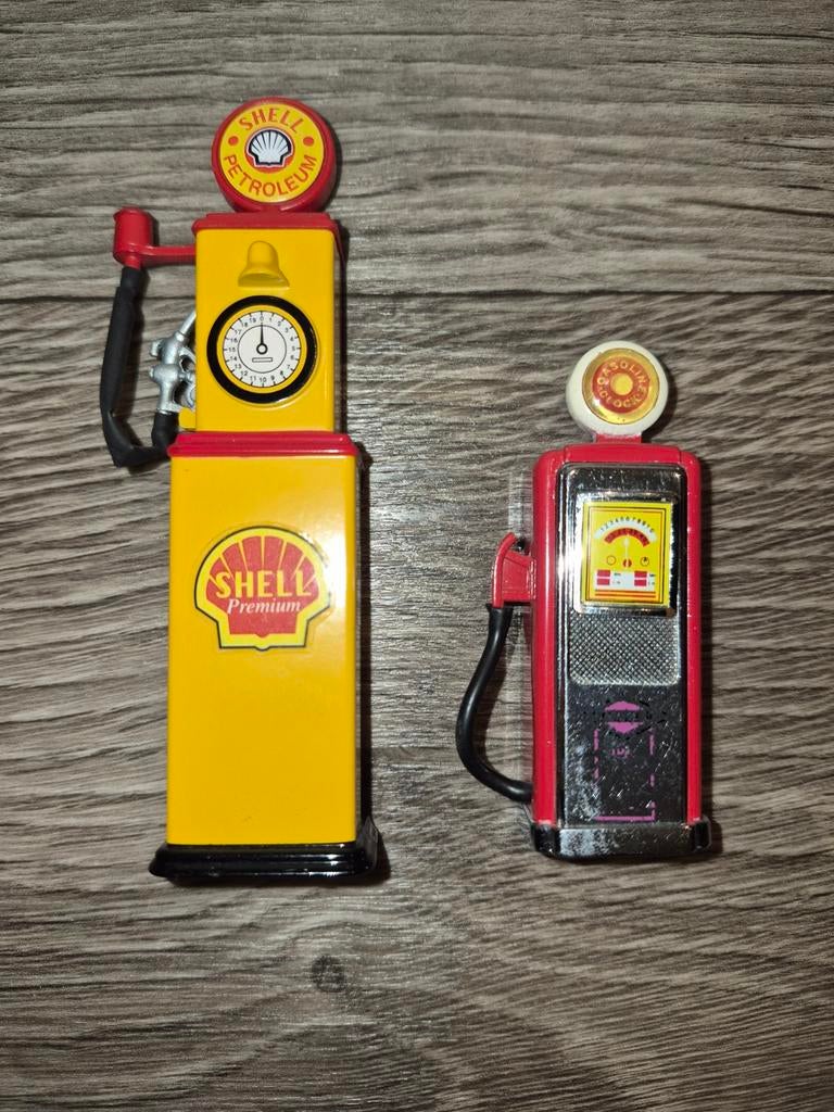 Vintage benzinepompen modelauto's - Shell & Gasoline, Ophalen of Verzenden, Gebruikt, Overige typen, Overige merken