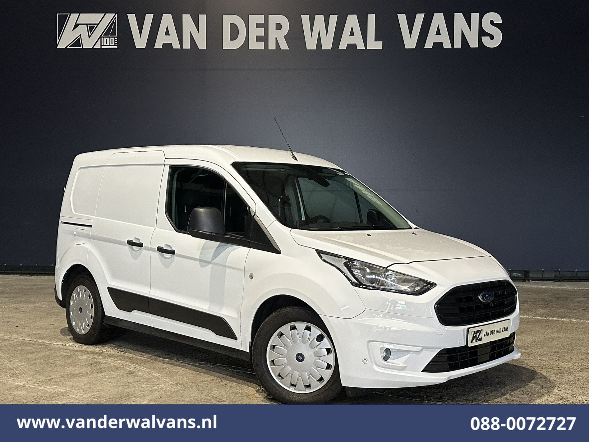 Ford Transit Connect 1.5 EcoBlue 101pk L1H1 Euro6 Airco | Ca, Voorwielaandrijving, Gebruikt, 4 cilinders, Wit