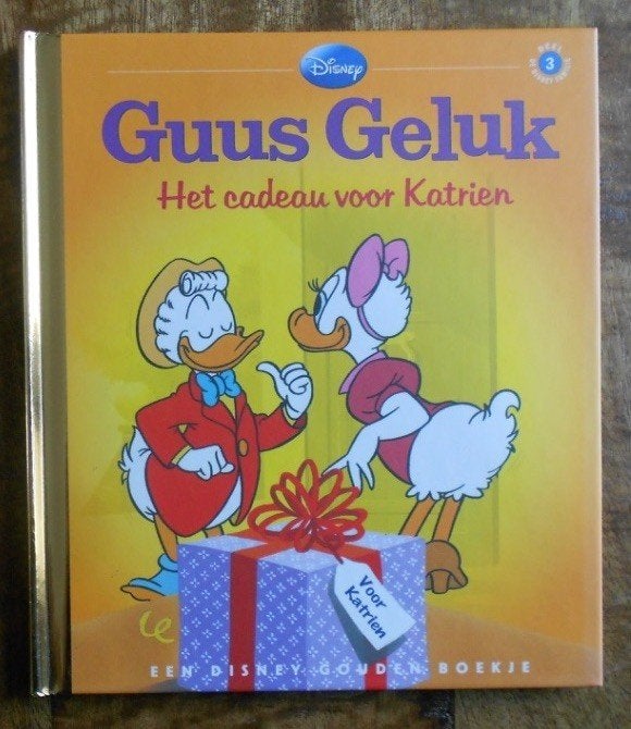 Gouden boekje: Disney = Guus Geluk - het cadeau voor Katrien, Ophalen of Verzenden, Zo goed als nieuw, 3 tot 4 jaar