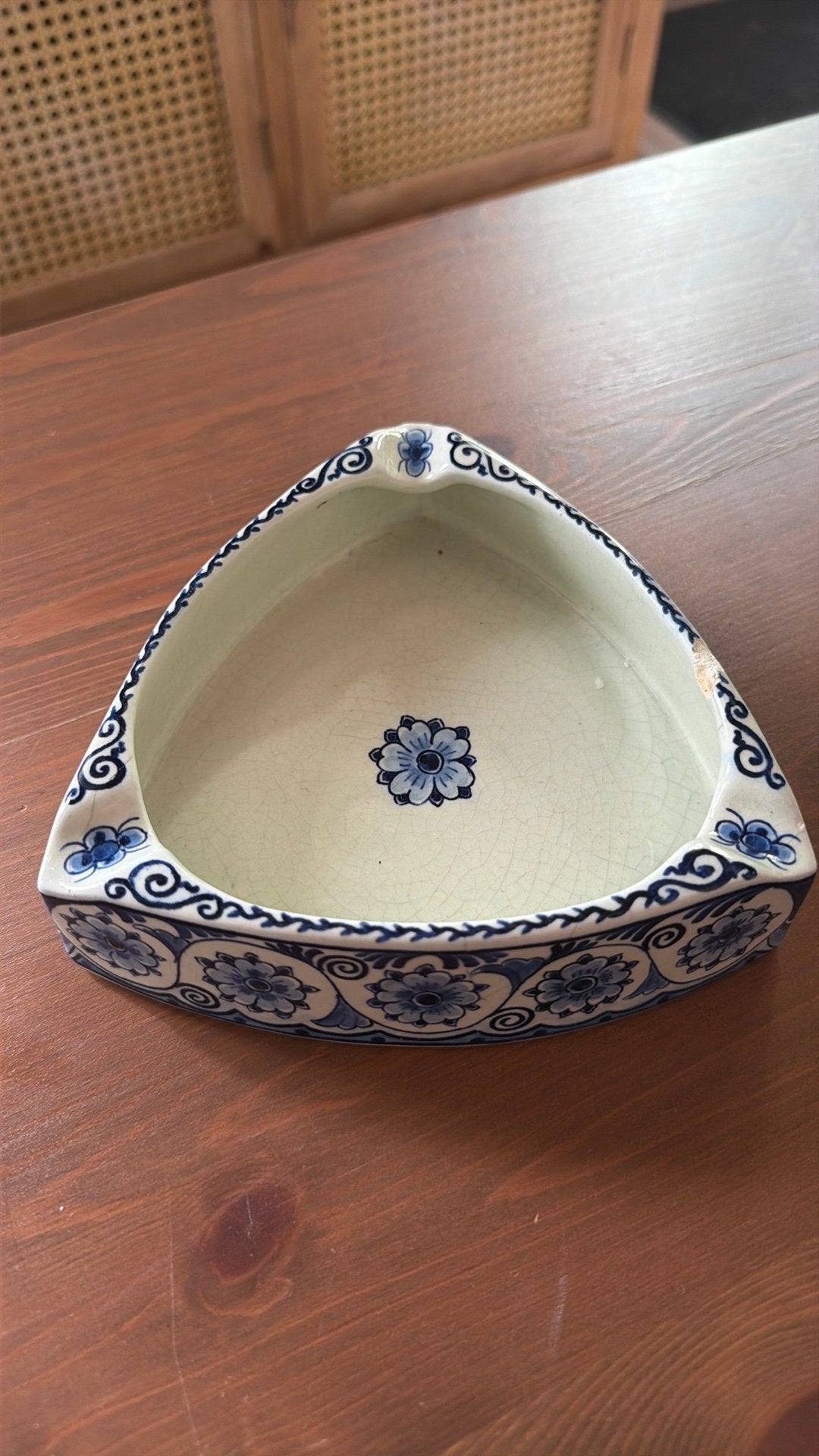 Delft blauwe asbak uit 1940 jaren, Ophalen of Verzenden