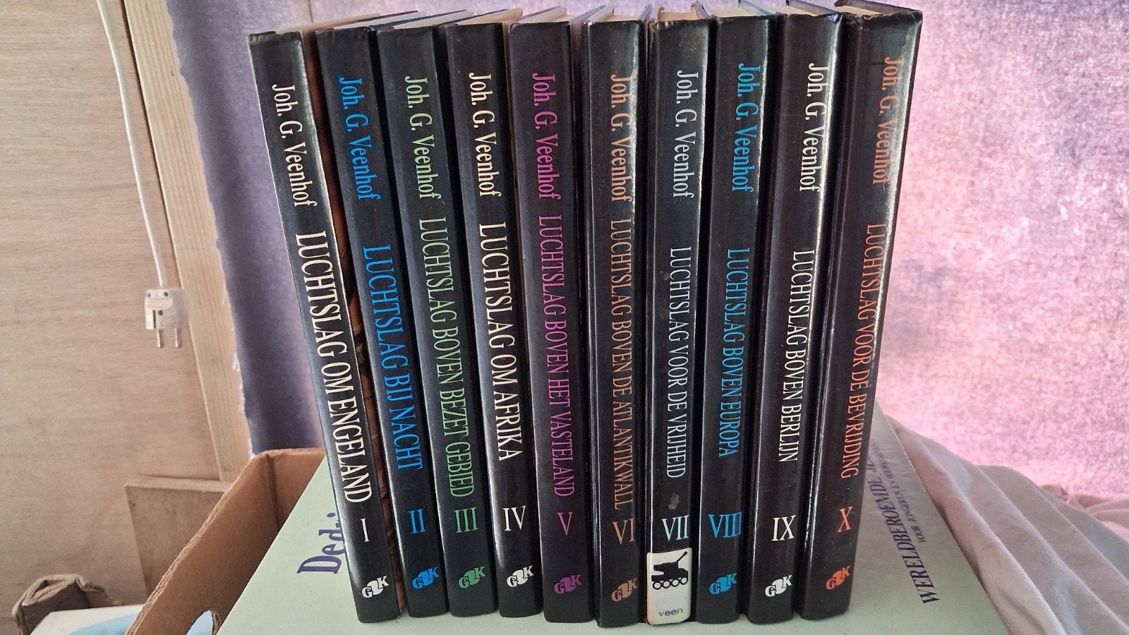 Joh. G. Veenhof - Luchtslag serie (10 delen), Boeken, Ophalen of Verzenden, Joh. G. Veenhof, Luchtmacht, Tweede Wereldoorlog