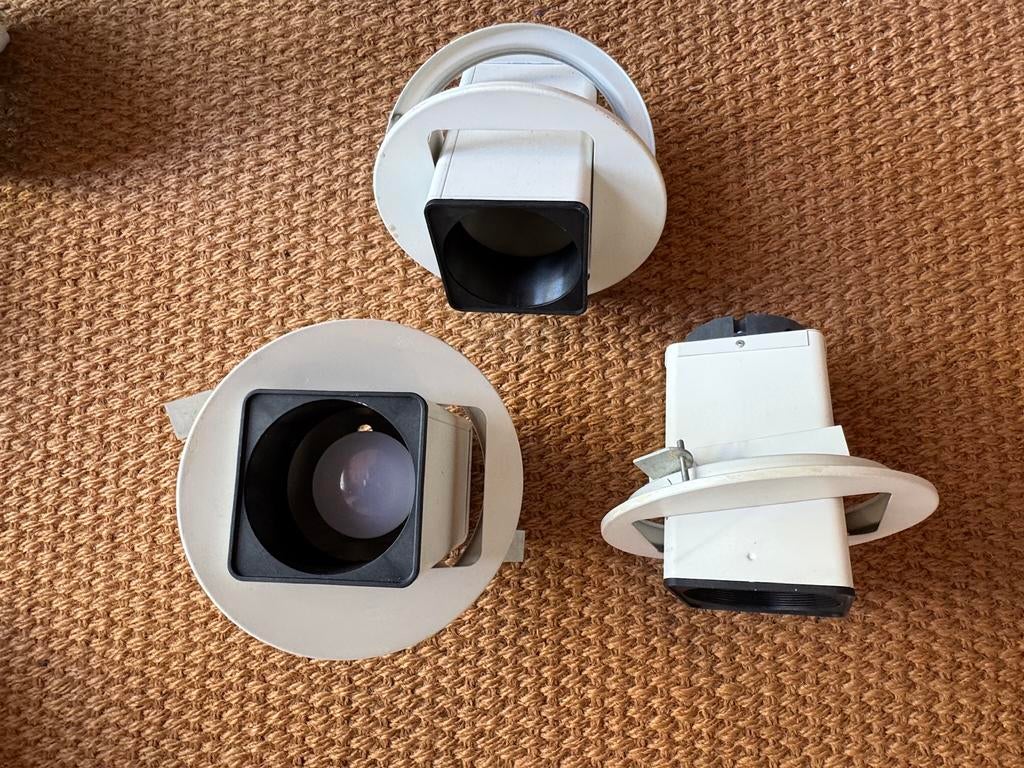 Inbouwspots retro, vintage, jaren 70, Huis en Inrichting, Lampen | Spots, Ophalen, Gebruikt, Inbouw, Plafondspot of Wandspot
