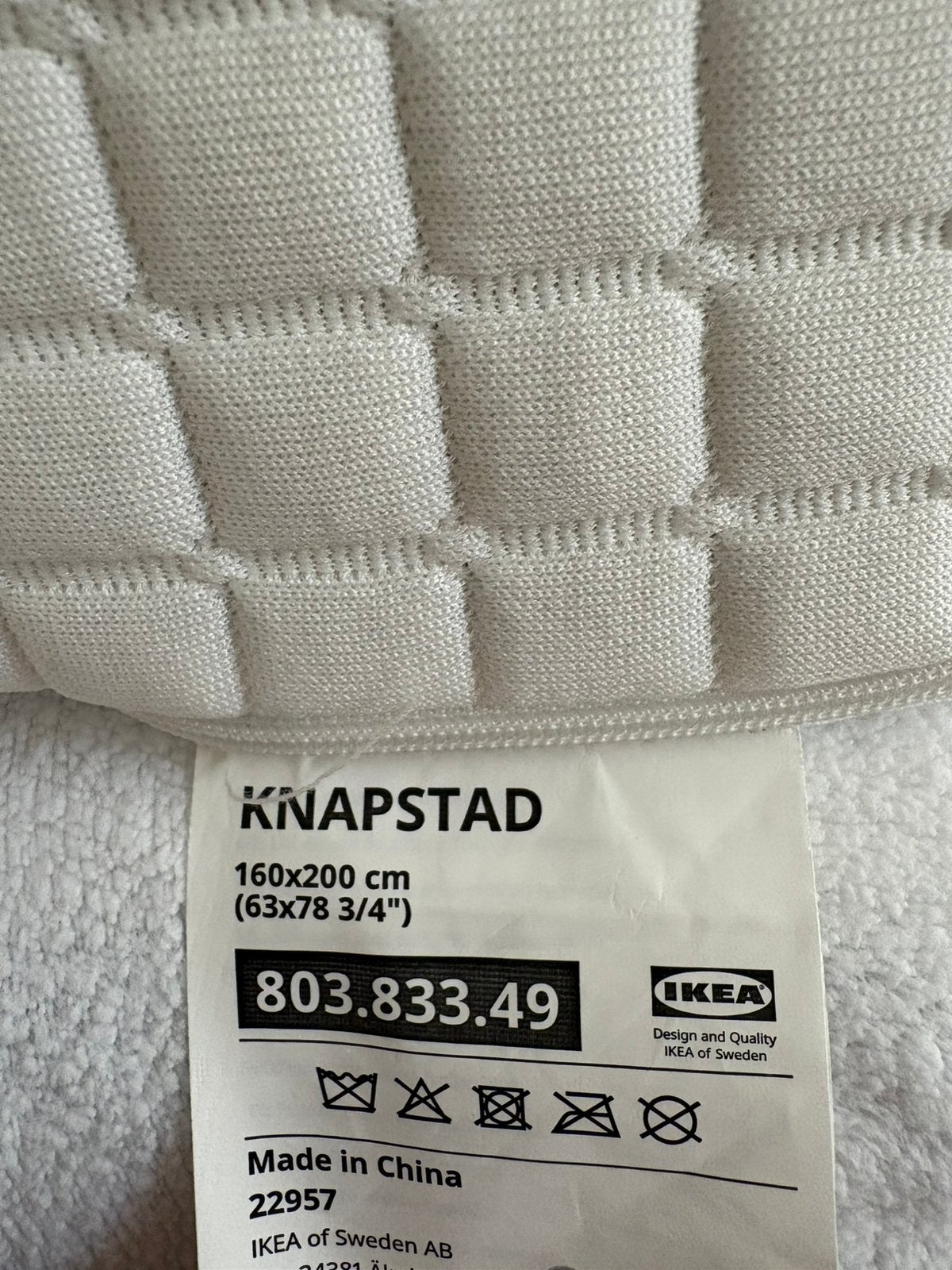 TOPPER KNAPSTAD IKEA, Ophalen, Tweepersoons, Zo goed als nieuw, Matras