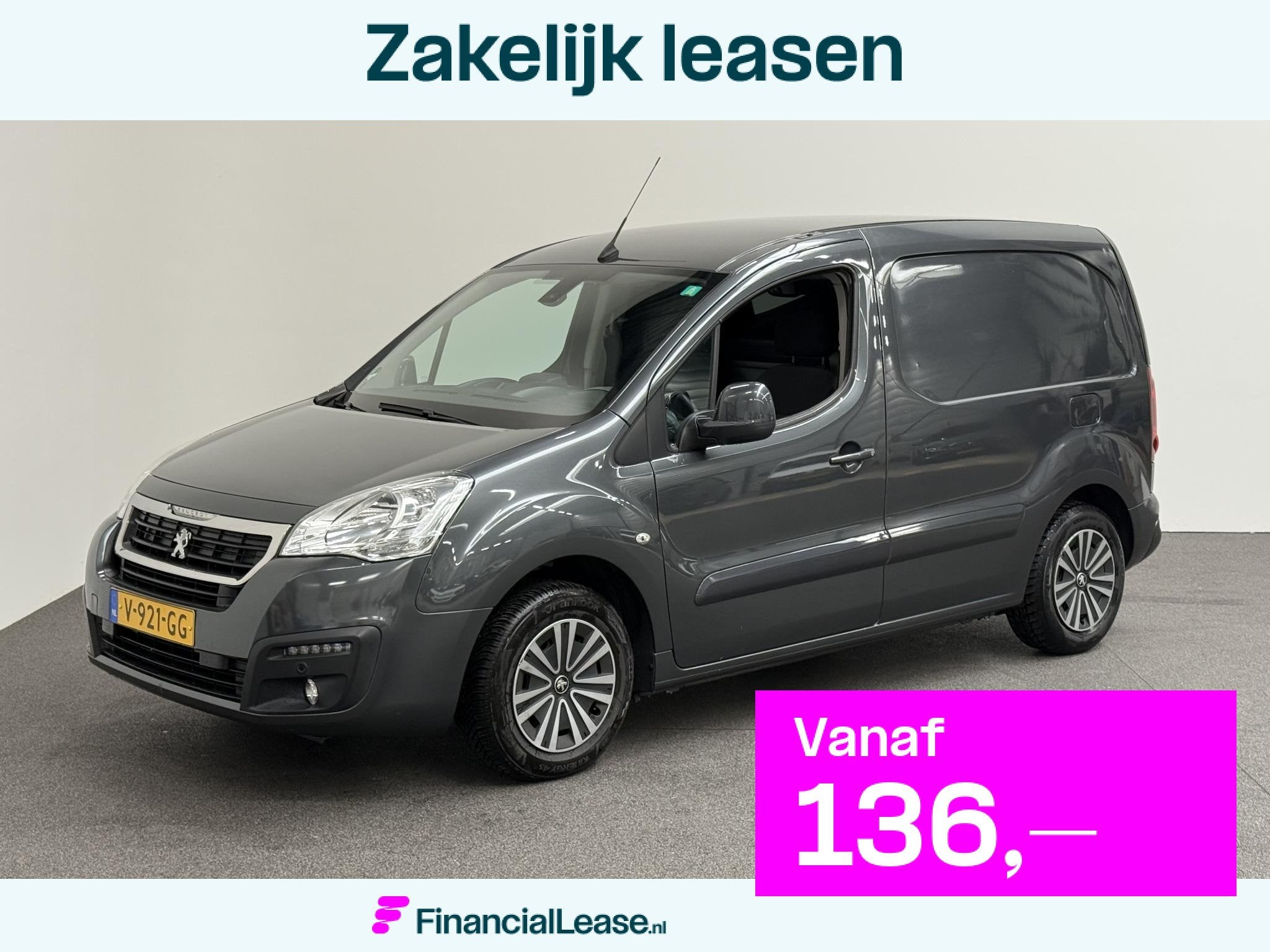Peugeot Partner 120 1.6 BlueHDi 75 L1 XR MARGE Airco Navigat, Voorwielaandrijving, Stof, 680 kg, 4 cilinders