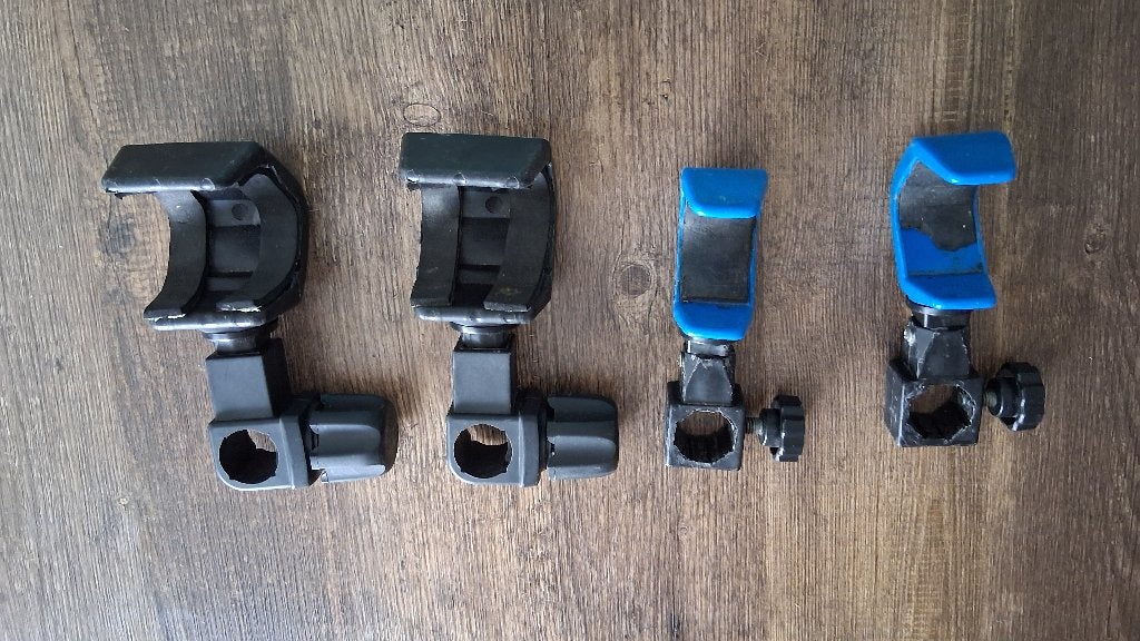 Te koop aantal hengelsteunen voor 25mm poten, Ophalen, Gebruikt