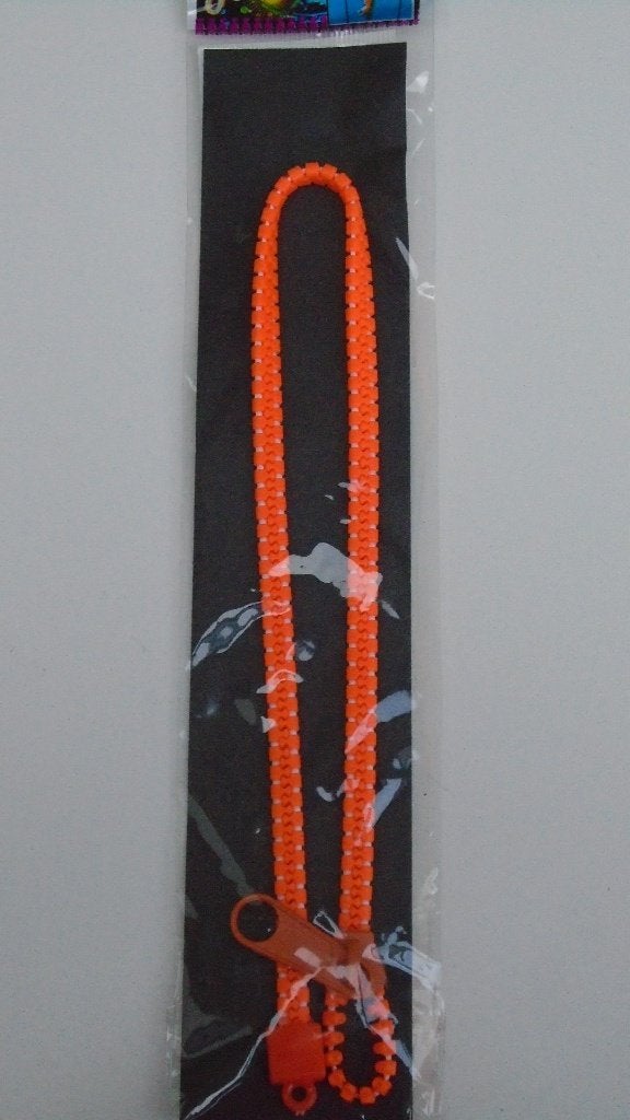 KETTING IN RITSVORM ORANJE NIEUW, Sieraden, Tassen en Uiterlijk, Kunststof, -, -, Nieuw