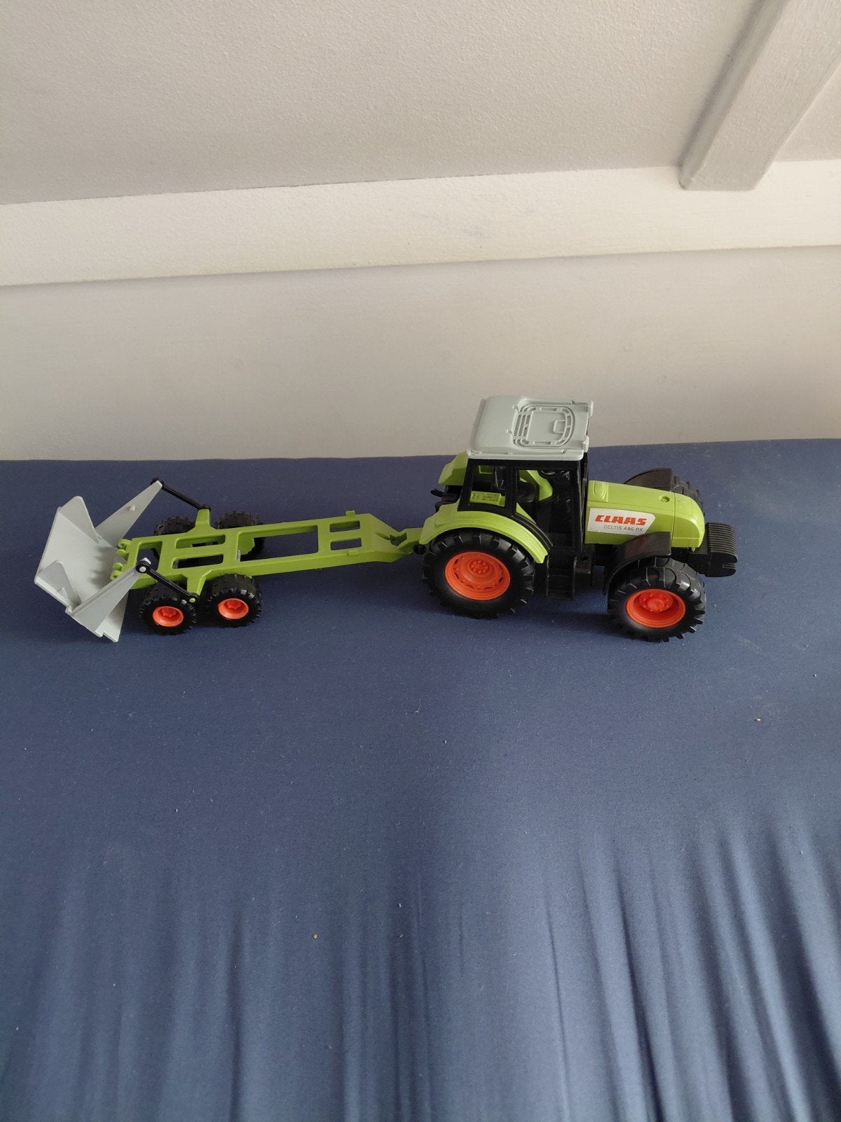 Claas tractor met aanhanger speelgoed, Ophalen of Verzenden, Gebruikt