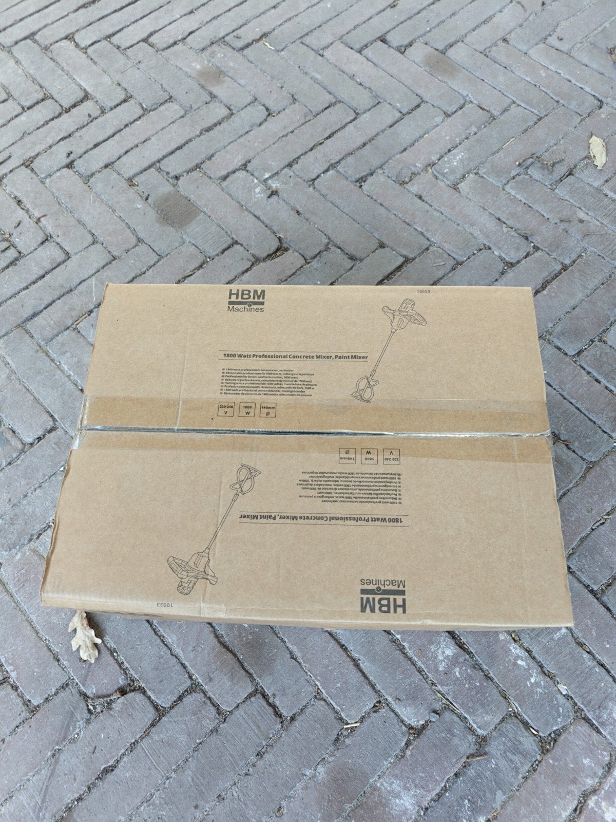 HBM Machines 1800W Beton- en Verfmenger, Ophalen, Zo goed als nieuw