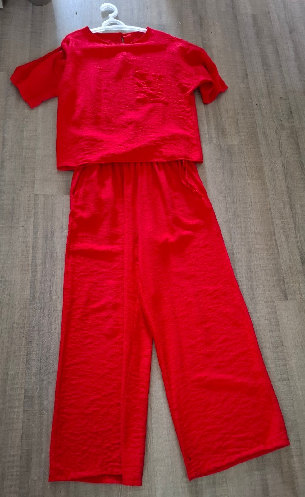 Broek met 2 bijpassende tops van Enjoy, Ophalen, Zo goed als nieuw