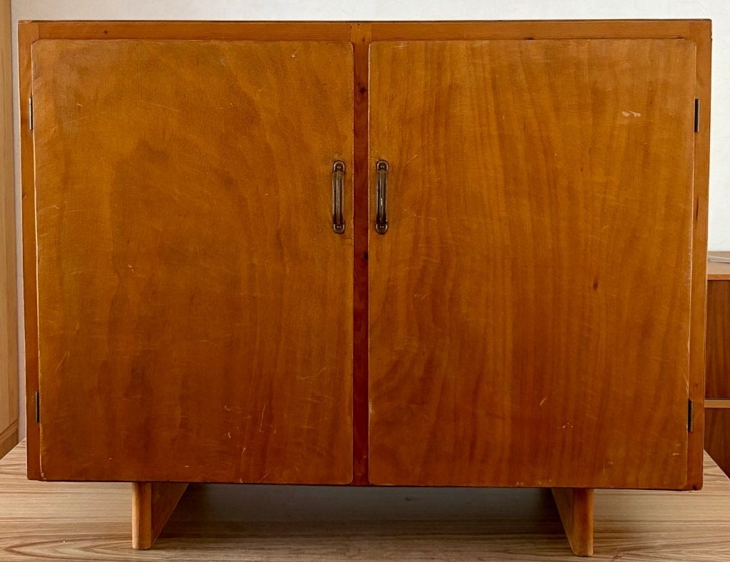 Houten vintage mid-century kast, Huis en Inrichting, Kasten | Overige, Ophalen, Gebruikt