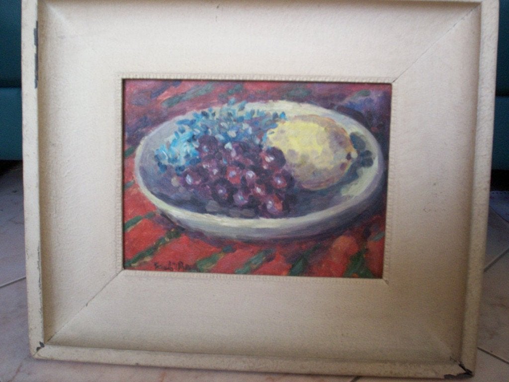 Vroeg schilderij Freek van den Berg, Antiek en Kunst, Ophalen, Paneel, Nederlandse school, Origineel werk