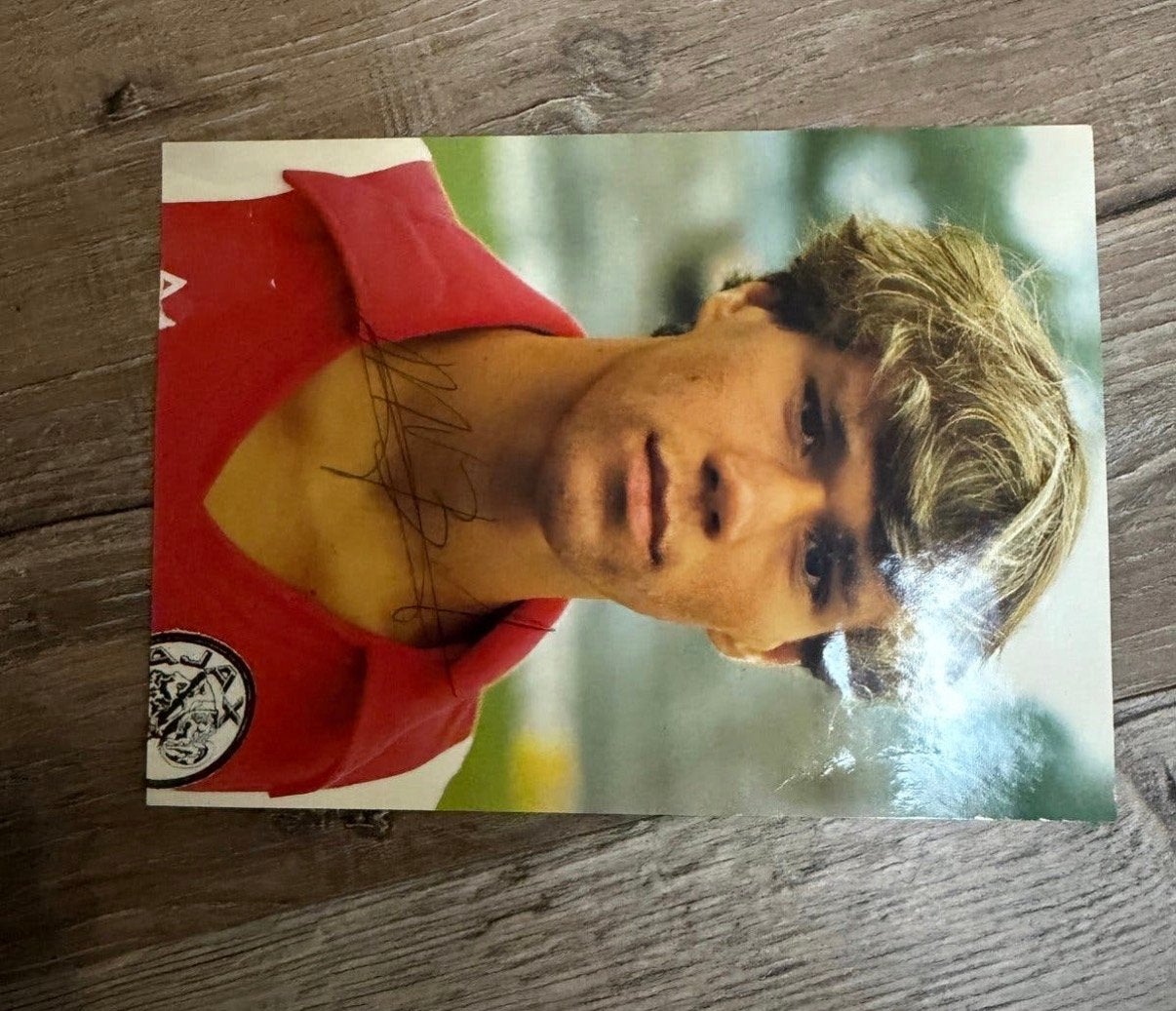 Gesigneerde foto Marco van Basten - Ajax, Ophalen of Verzenden, Zo goed als nieuw, Ajax, Poster, Plaatje of Sticker