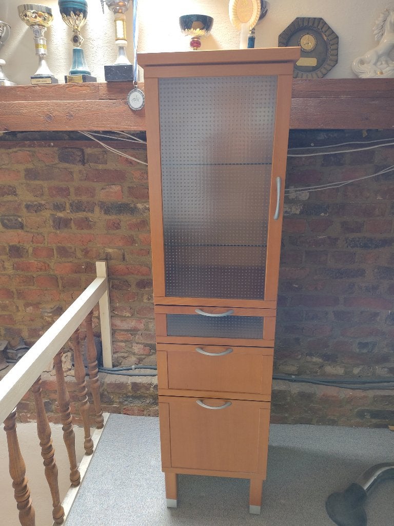 Badkamerkast, Huis en Inrichting, Badkamer | Badkamermeubels, Ophalen, (Half)hoge kast, Minder dan 50 cm, Zo goed als nieuw