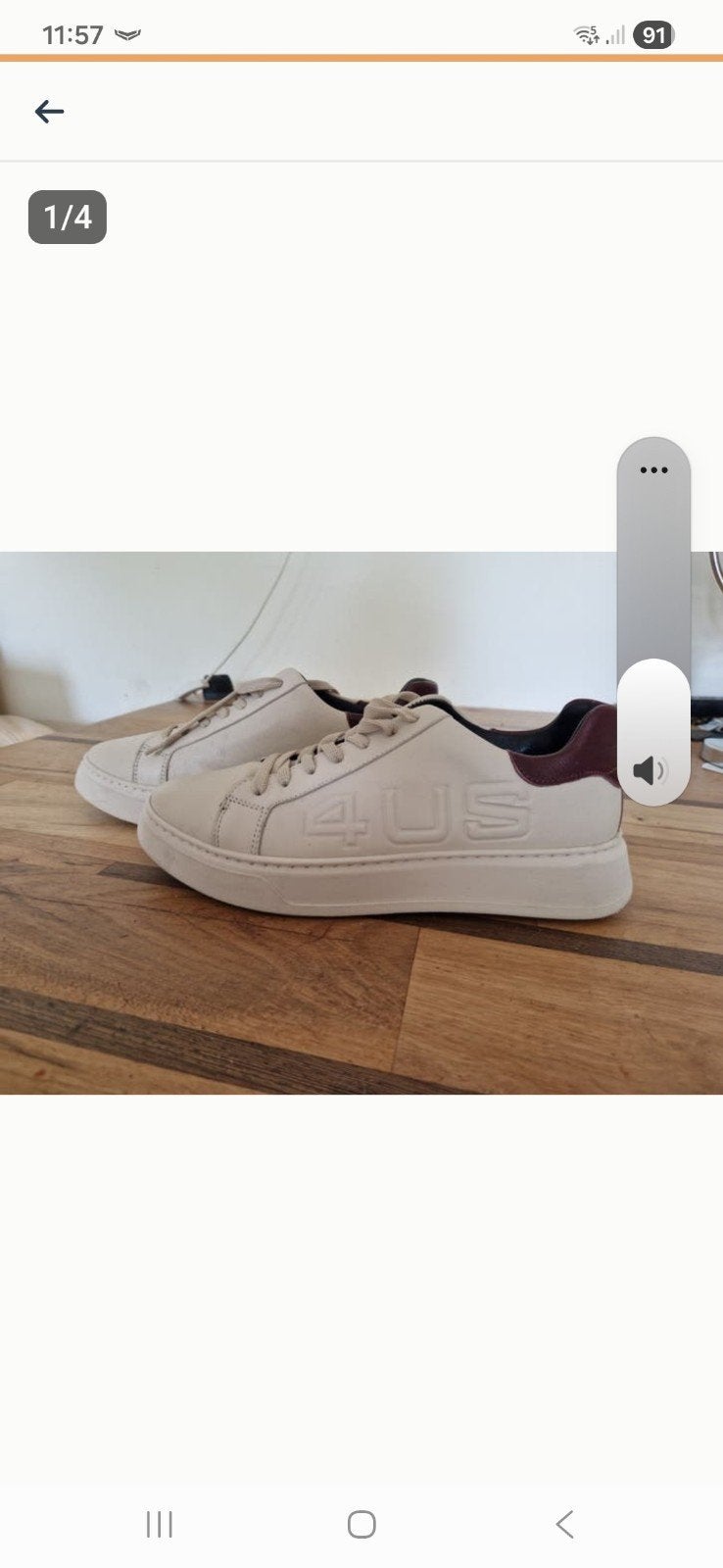 Orginele 4 US sneakers maat 42 VALLEN GROOT, Kleding | Heren, Schoenen, Overige kleuren, Ophalen