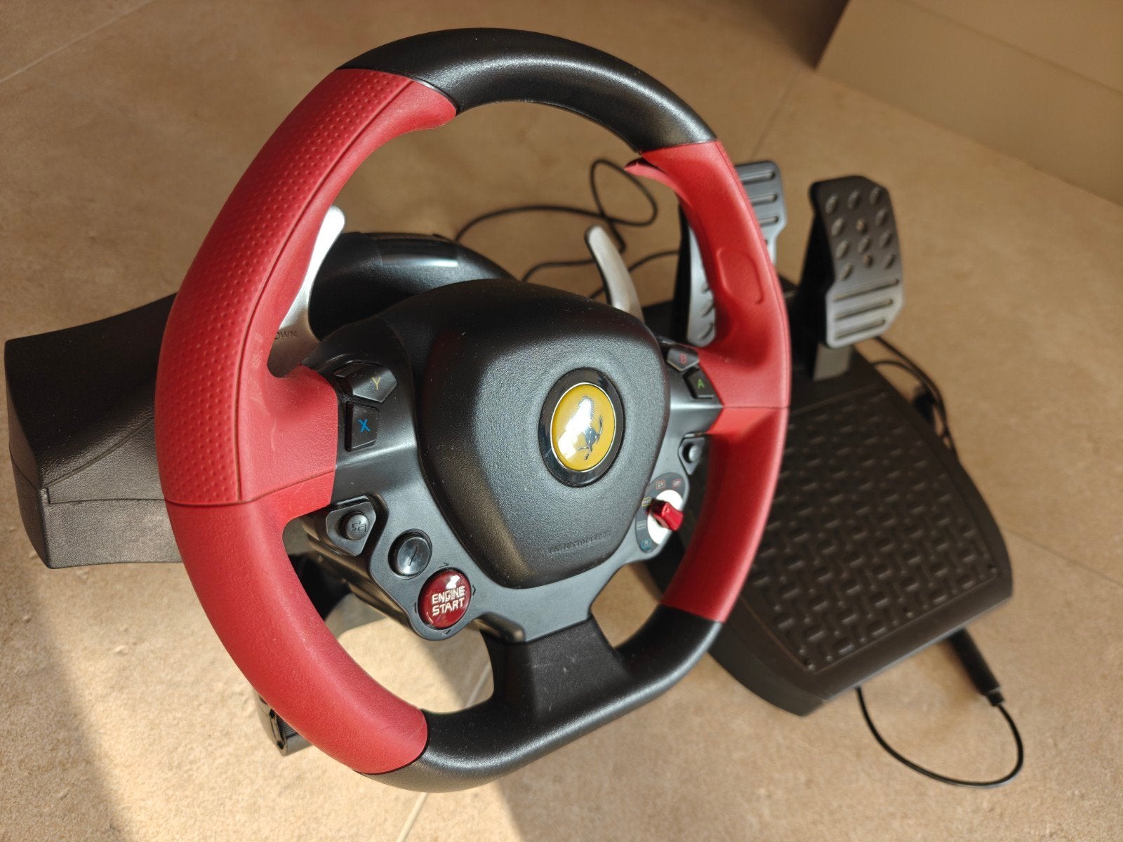 Thrustmaster Ferrari 458 Spider Racing Wheel + Pedalen, Ophalen, Overige merken, Zo goed als nieuw