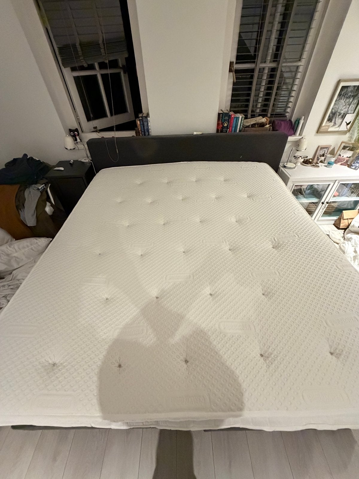 Pullman topper silverline als nieuw 180x200, Ophalen, Wit, Tweepersoons, Zo goed als nieuw