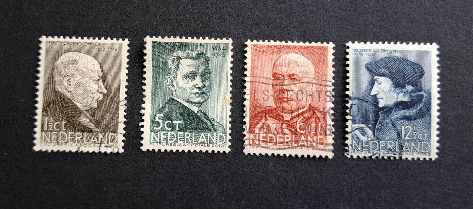 Nederland 1936 nvph 283-286 Zomerzegels, Ophalen of Verzenden, Gestempeld