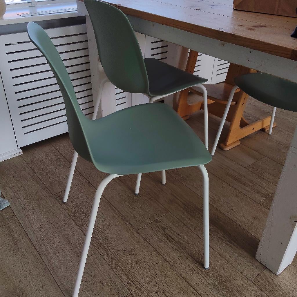 2 Lidas stoelen groen ikea, Ophalen, Overige kleuren, Drie, Zo goed als nieuw