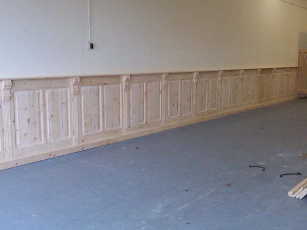 Exclusieve Gotische grenen hout lambrisering, Ophalen, Nieuw, Hout, Minder dan 20 mm