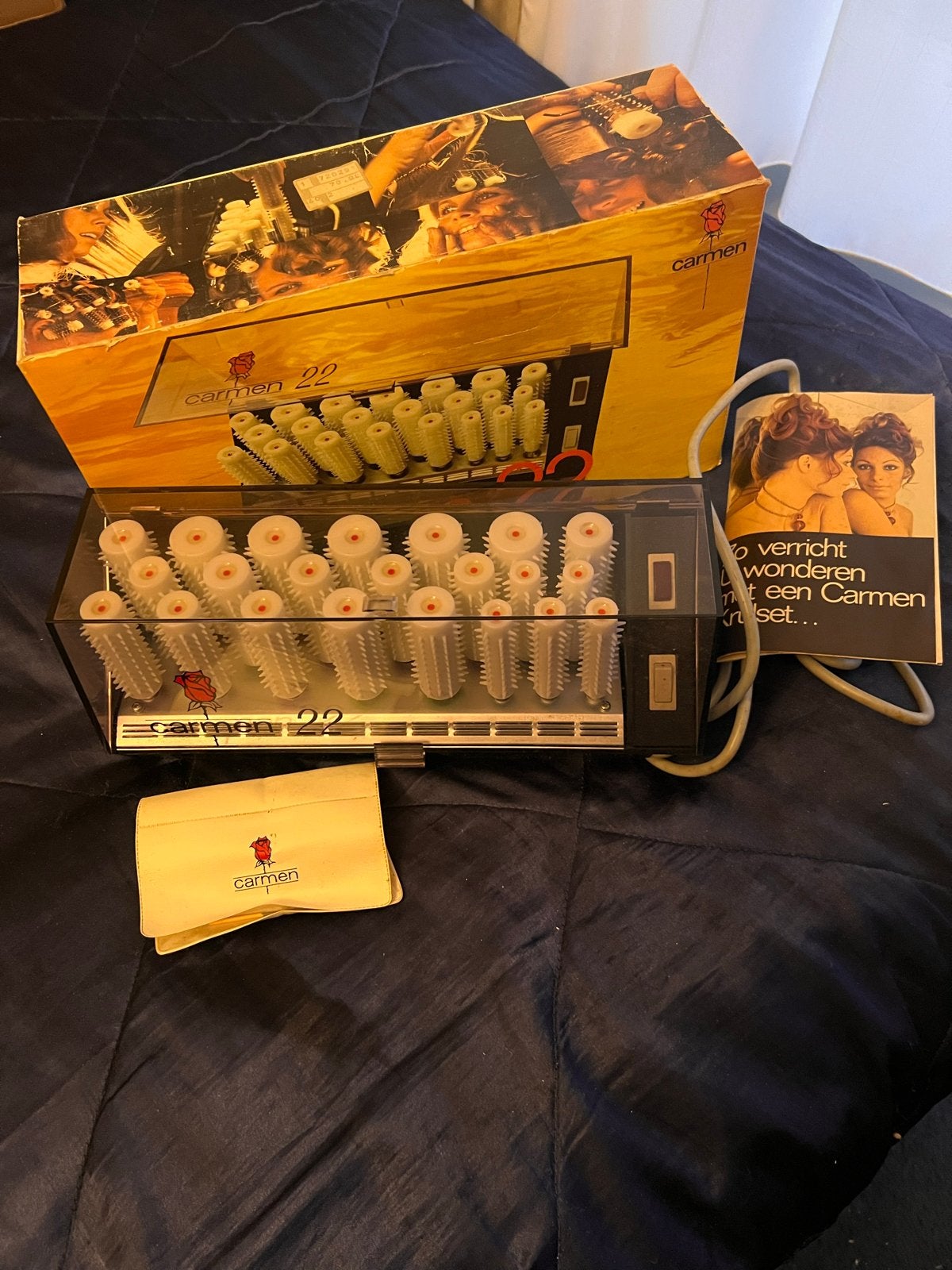 Vintage Carmen 22 Krulset - Complete Set met Doos, Ophalen of Verzenden, Zo goed als nieuw, Haarverzorging