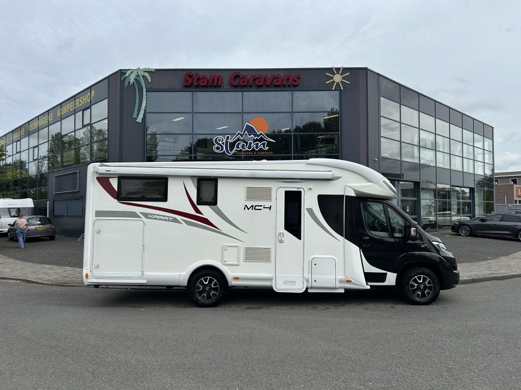 McLouis Carat 73G enkele bedden hefbed, Caravans en Kamperen, Campers, Ringverwarming, Fiat, 7 tot 8 meter, Half-integraal