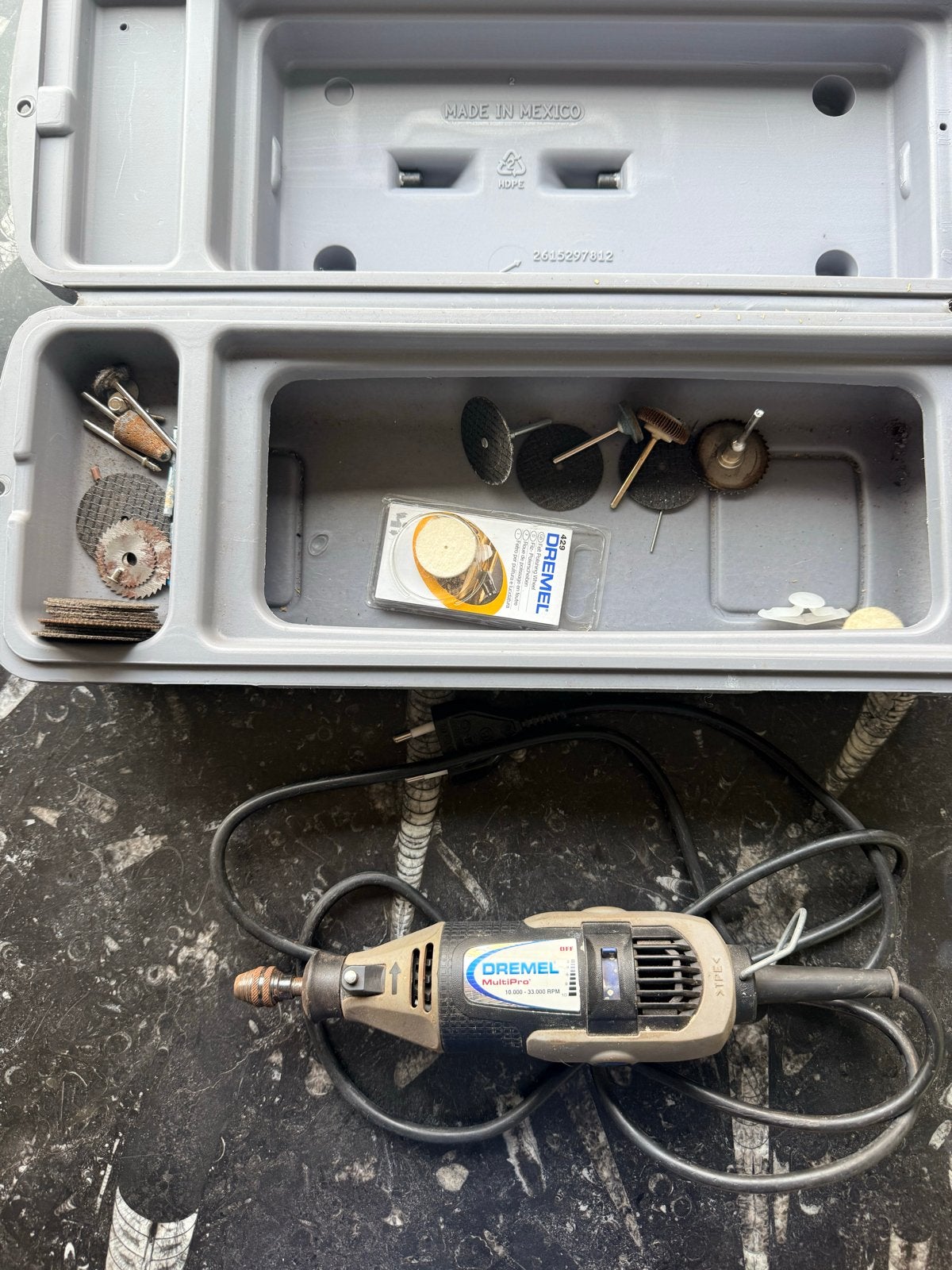 Dremel Multipro 395 met accessoires en koffer, Ophalen of Verzenden, Gebruikt